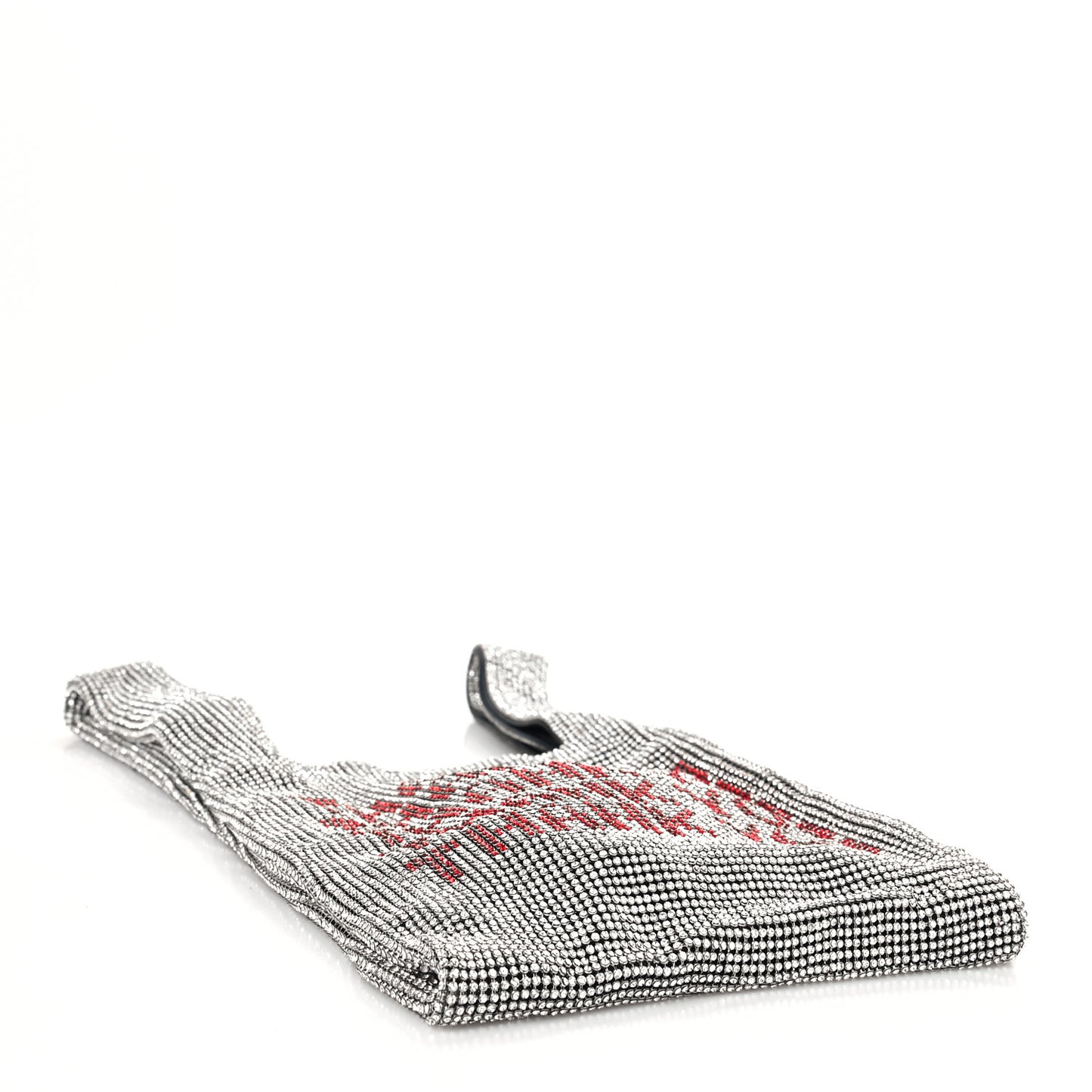Crystal Wanglock Mini Shopper Silver