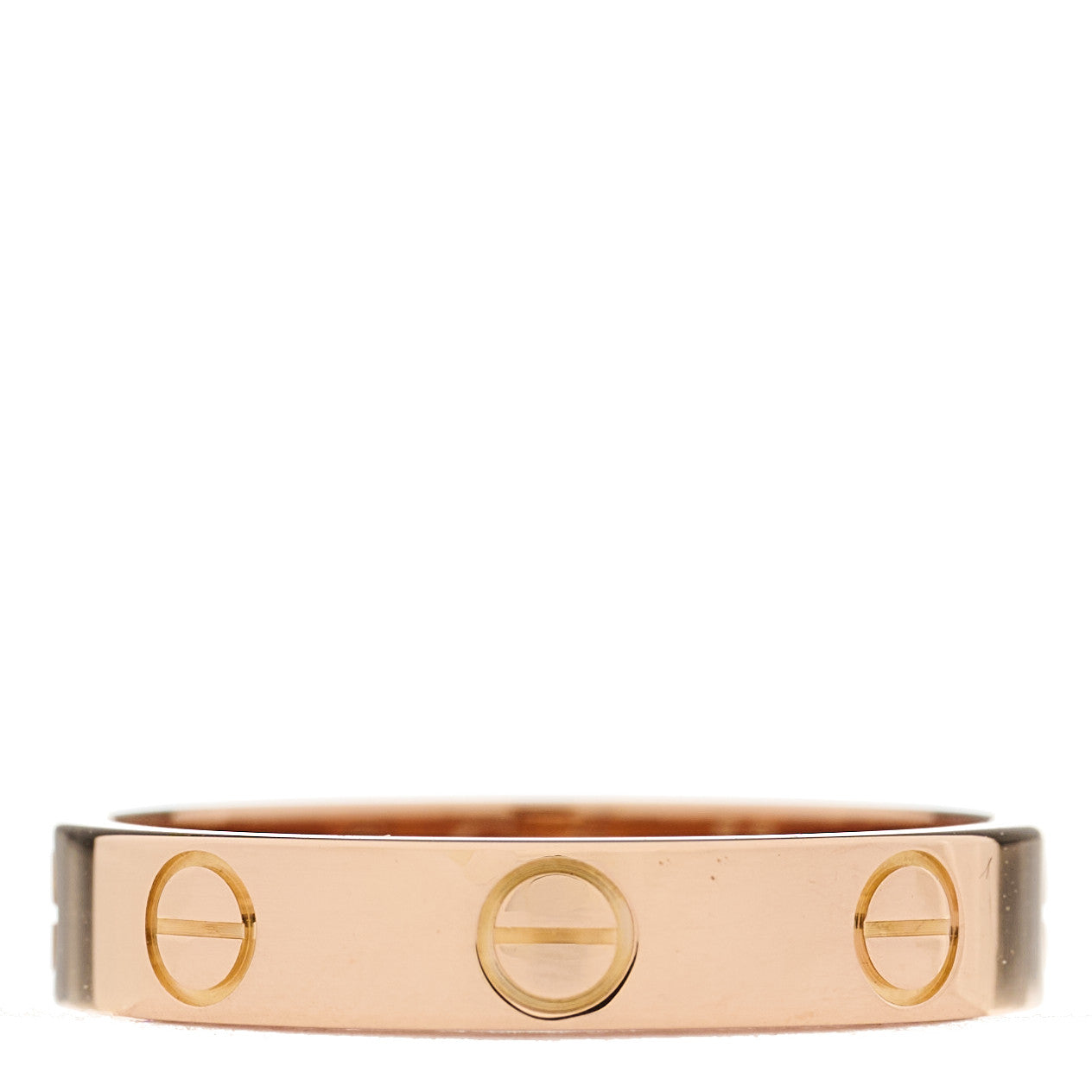 18K Pink Gold 3.5mm LOVE Wedding Band Ring 52 6