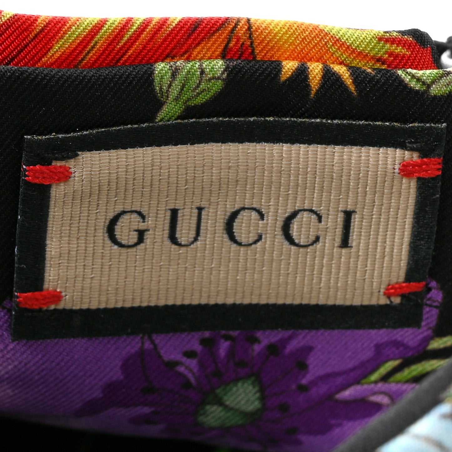Silk Monogram Flora Print Headband M Black