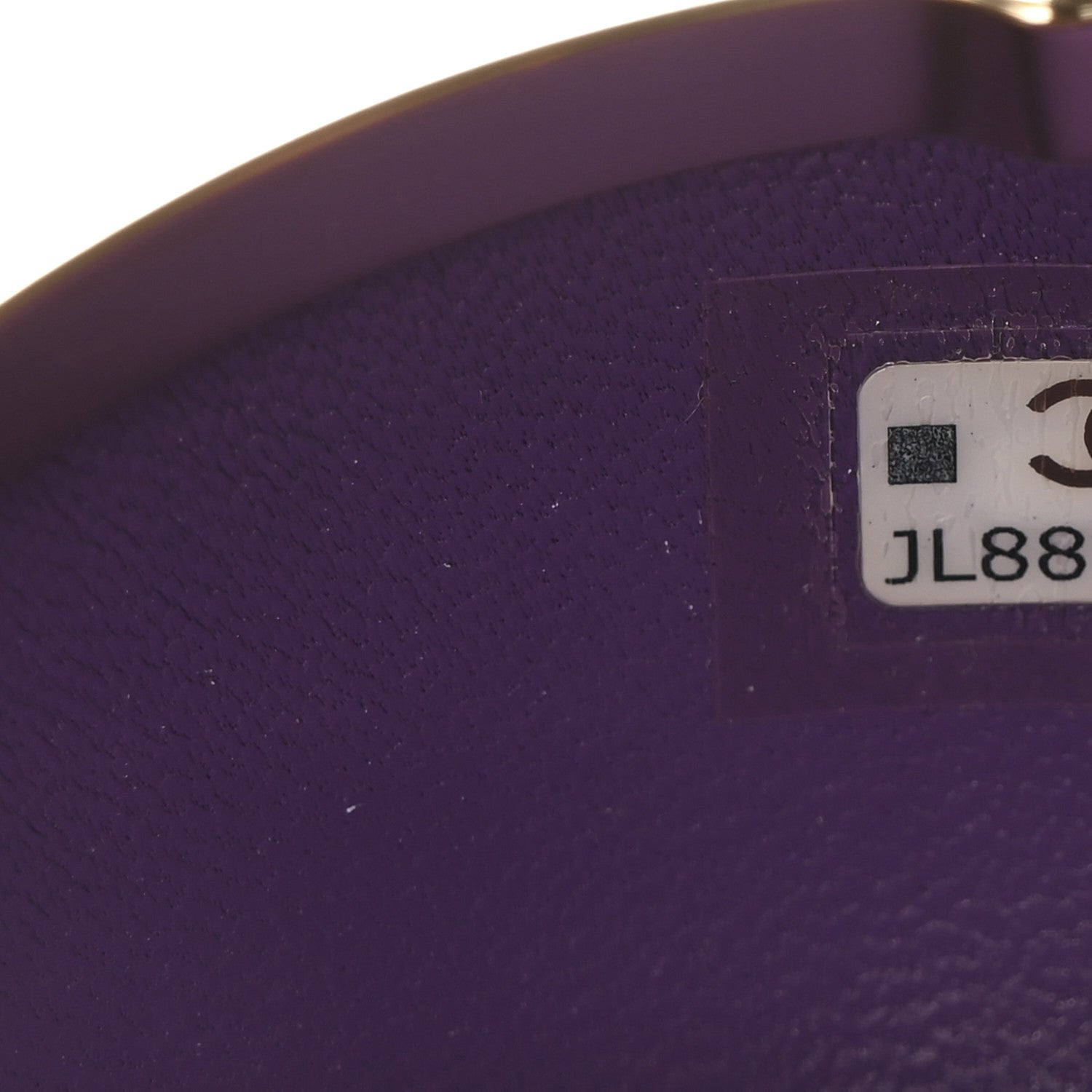 Chanel Tweed Minaudiere Round Chain Clutch Purple 7 of 11