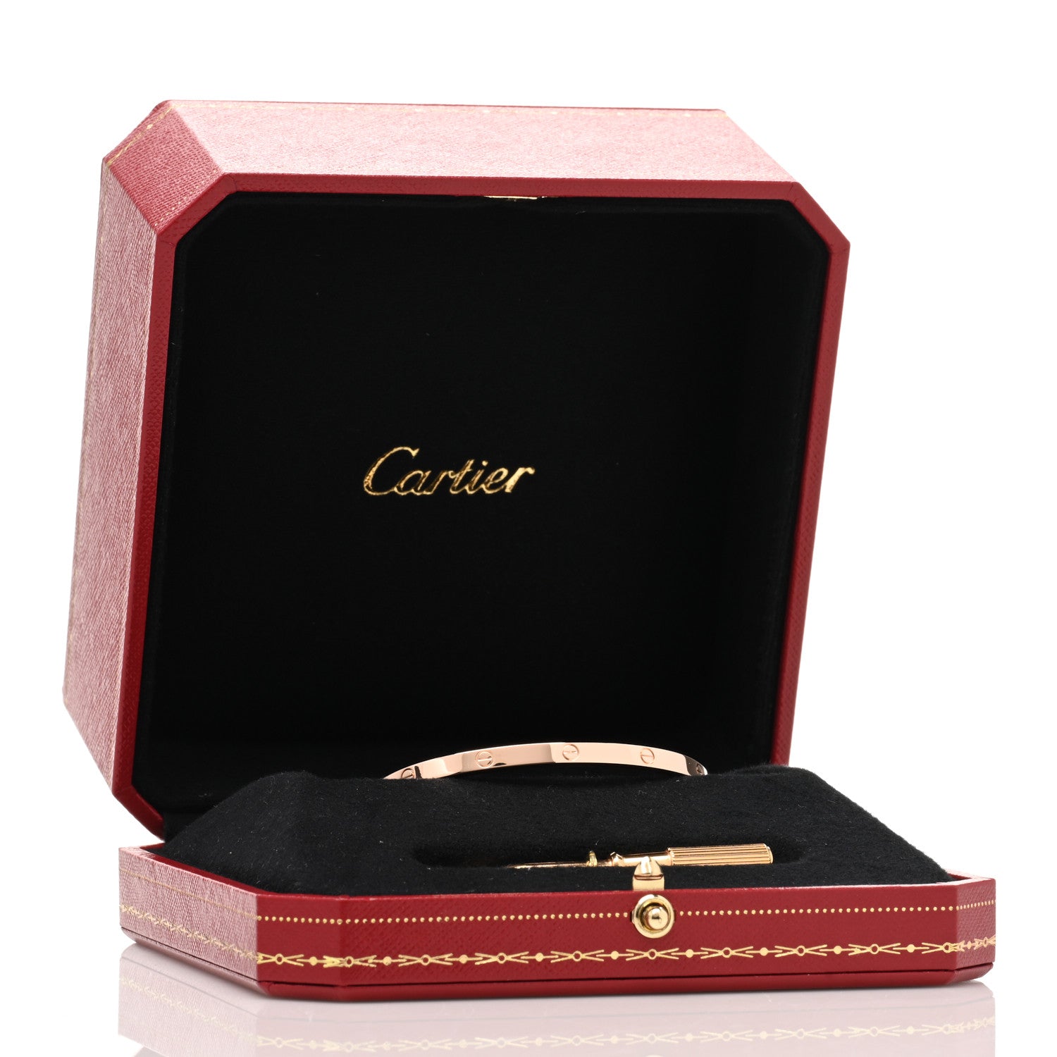 Cartier 18K Pink Gold Small LOVE Bracelet 16 5 of 6