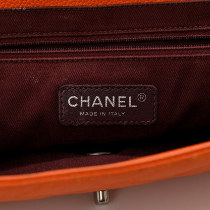 Chanel Caviar Quilted Large Retro Class Flap Orange 6 of 14