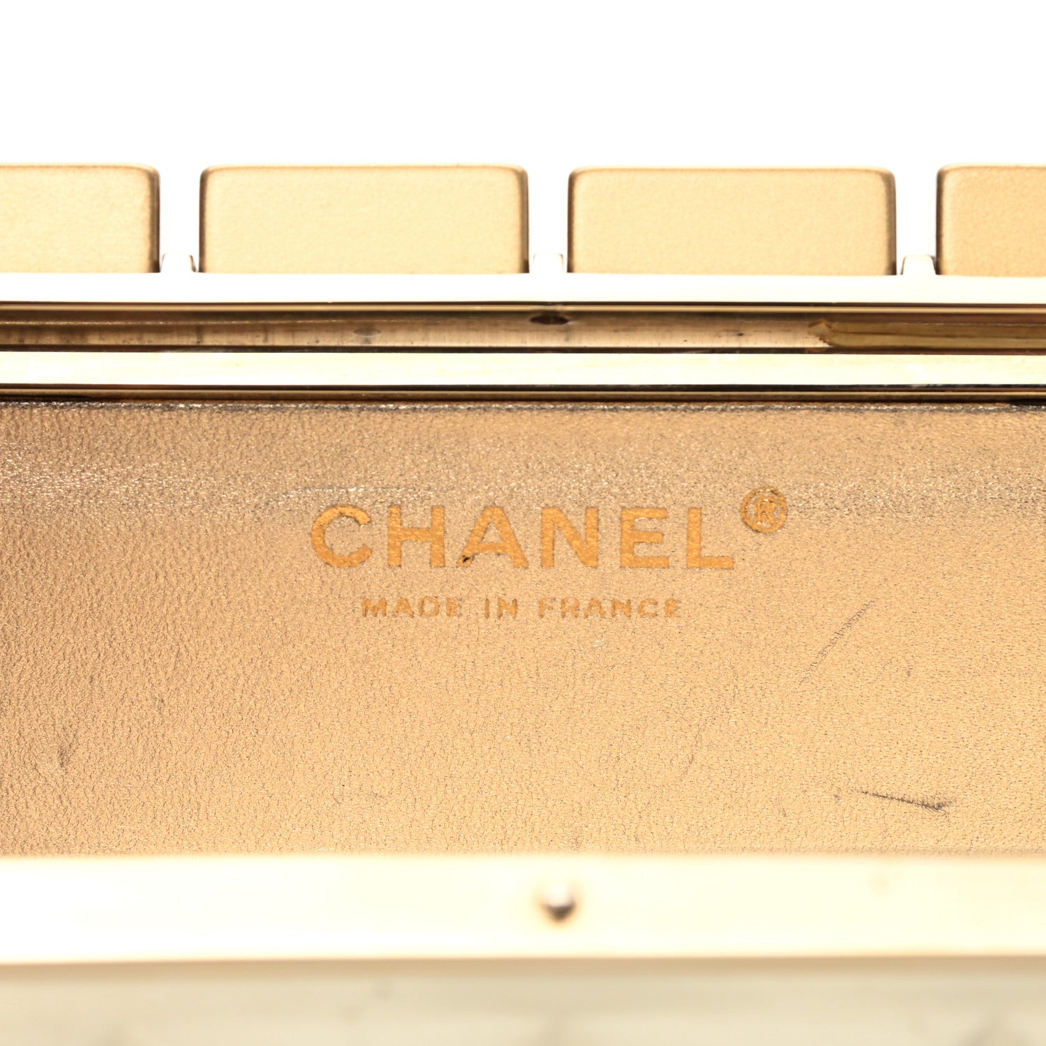 Chanel Metal Keyboard Clutch Dark Gold 6 of 13