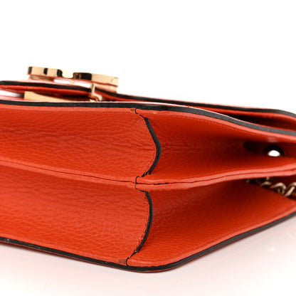 Gucci Dollar Calfskin Small Interlocking G Shoulder Bag Sun Orange 11 of 14