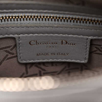 Christian Dior Lambskin Cannage Medium Lady Dior Grey 6 of 12