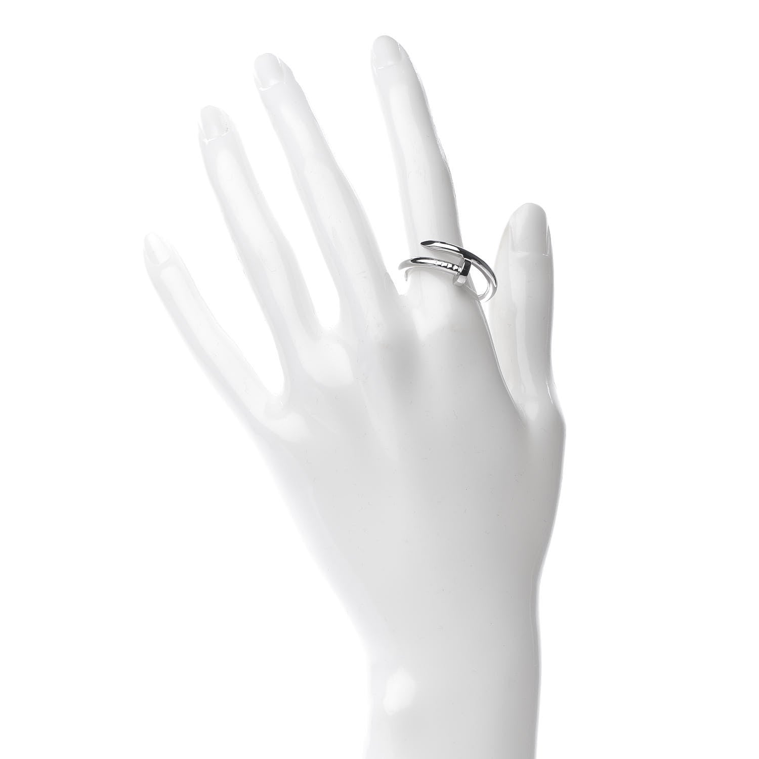 Cartier 18K White Gold Juste Un Clou Ring 62 10 2 of 5