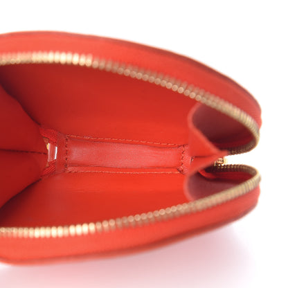 Louis Vuitton Vernis Roses Chapeau Coin Purse Orange Sunset 5 of 7