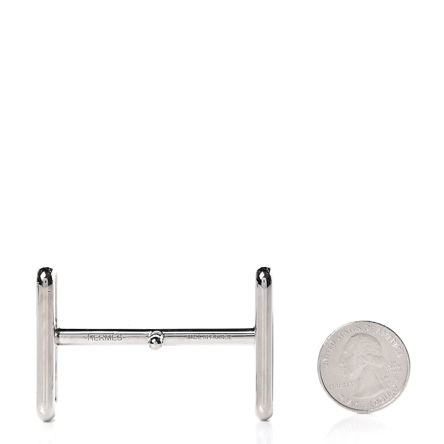 Hermes Palladium 32mm Idem H Belt Buckle 2 of 3