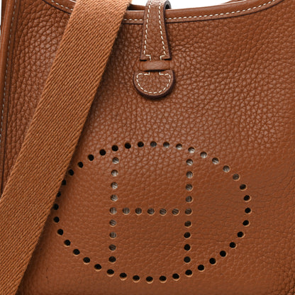 Hermes Taurillon Clemence Evelyne TPM Gold 8 of 11