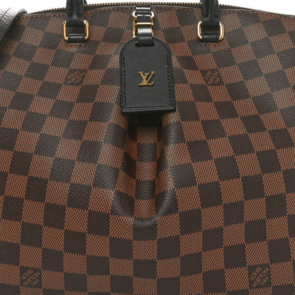Louis Vuitton Damier Ebene Odeon Tote MM Black 7 of 9