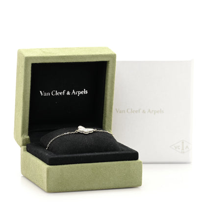 Van Cleef & Arpels 18K Yellow Gold Mother of Pearl Sweet Alhambra Butterfly Bracelet 4 of 4