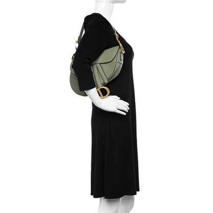 Christian Dior Grained Calfskin Saddle Bag Sage 2 of 11