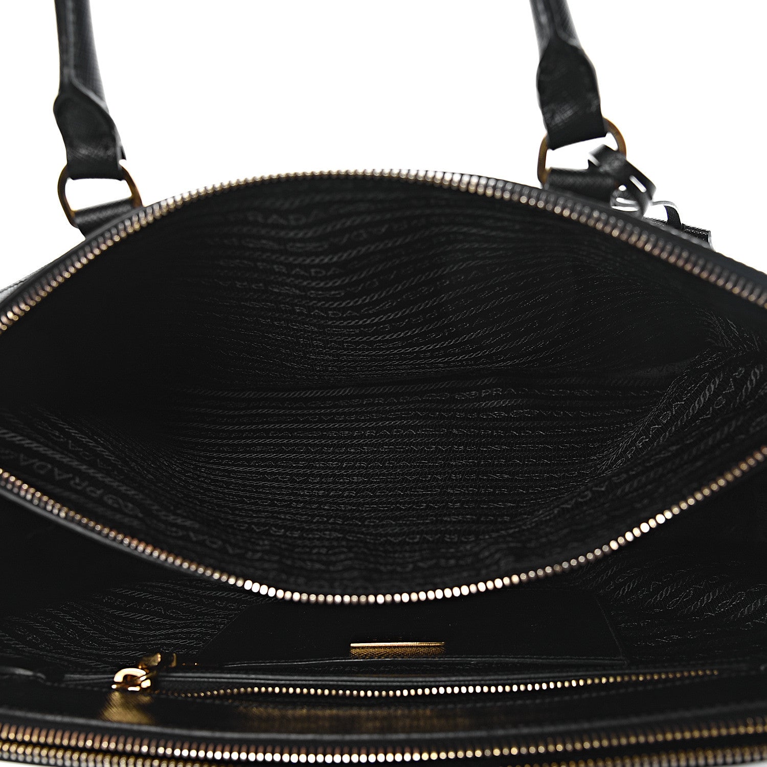 Prada Saffiano Medium Galleria Double Zip Tote Black 6 of 9