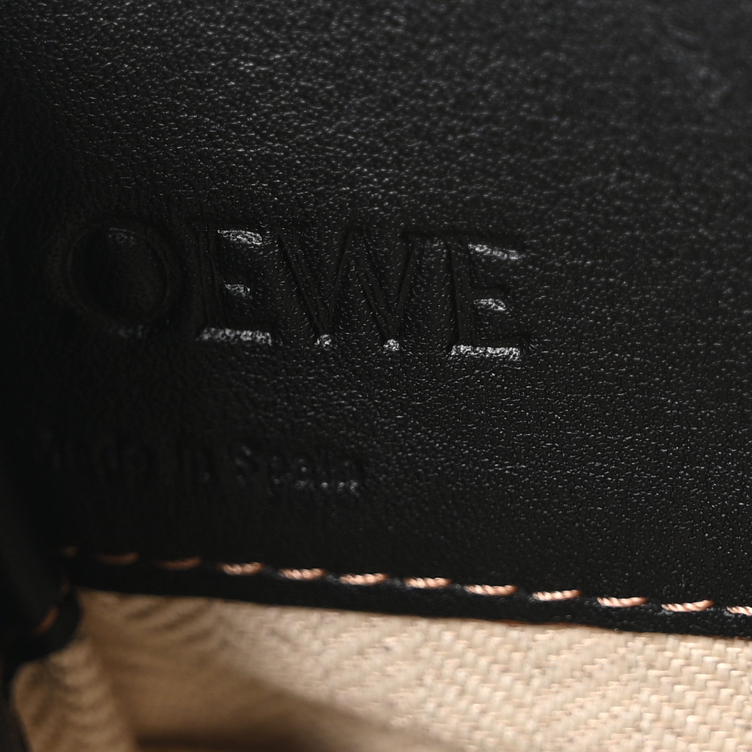 Loewe Calfskin Canvas Mini Hammock Shoulder Bag Mink Black 6 of 10