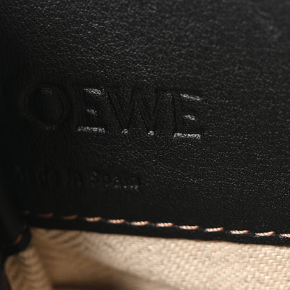 Loewe Calfskin Canvas Mini Hammock Shoulder Bag Mink Black 6 of 10