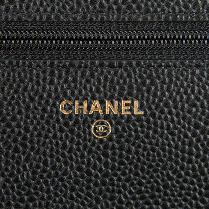 Chanel Caviar Quilted Wallet On Chain WOC Black 6 of 8