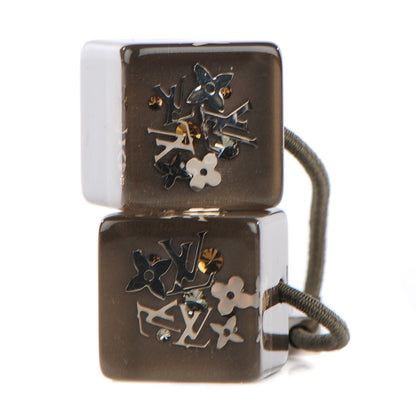 Louis Vuitton Swarovski Crystal Resin Inclusion Hair Cubes 1 of 5