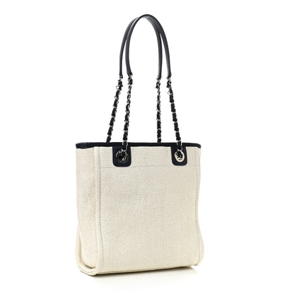 Chanel Mixed Fibers Mini Deauville Tote White 2 of 10