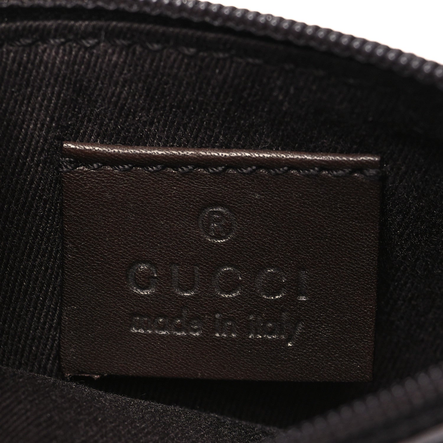 Gucci Denim Monogram Calfskin Tote Dark Brown 7 of 12