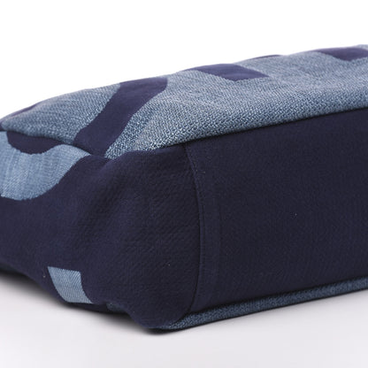 Chanel Canvas Large Shopping Tote Dark Blue 10 of 11