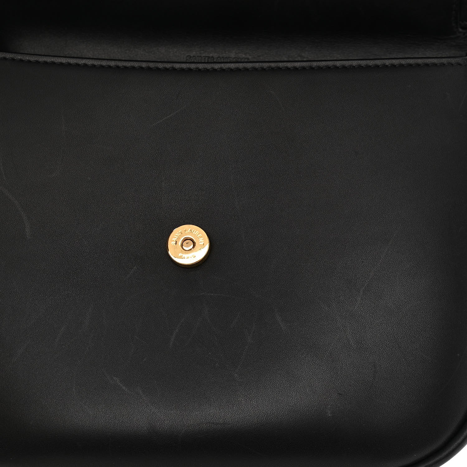 Saint Laurent Pony Hair Calfskin Leopard Print Monogram Medium Kaia Satchel Black 12 of 14