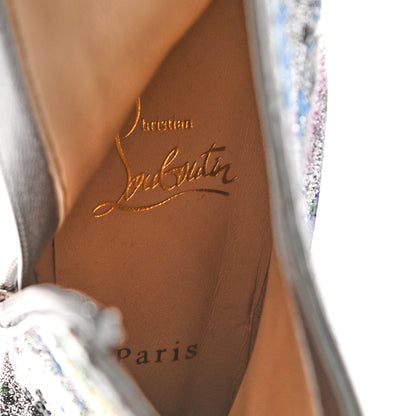 Christian Louboutin Paillette Splash So Kate Booty 85 Ankle Boots 36 Silver Multicolor 7 of 7