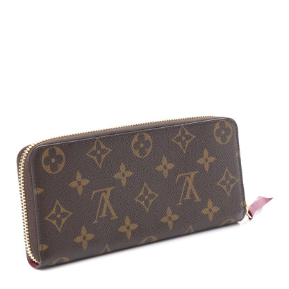 Louis Vuitton Monogram Clemence Wallet Fuchsia 3 of 6
