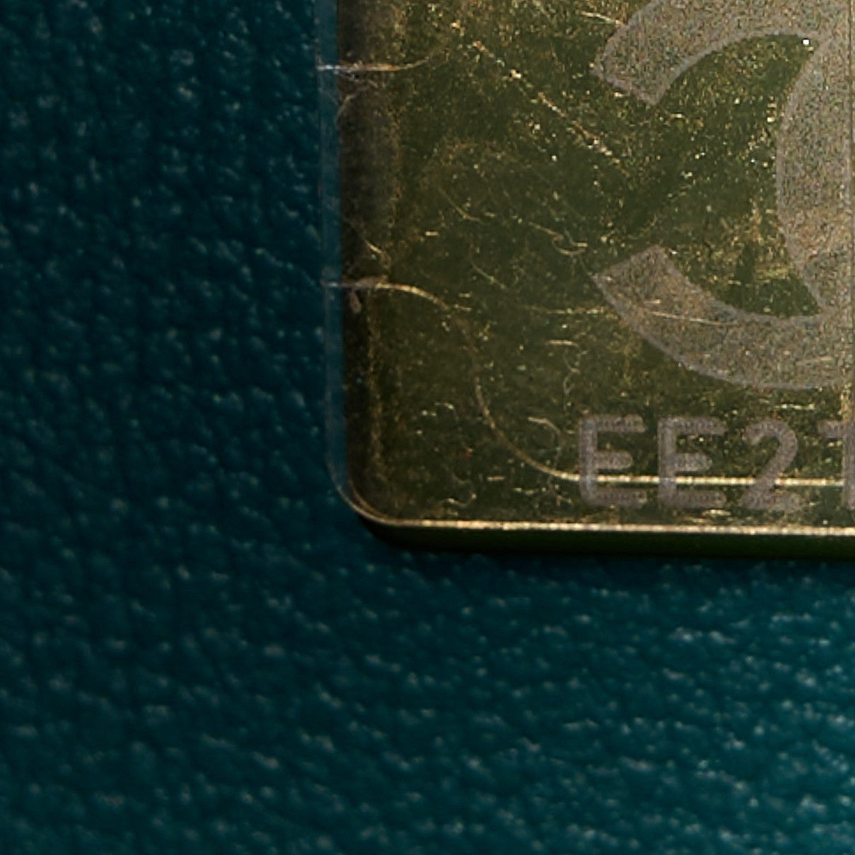 Chanel Shaded Patent Calfskin Quilted Medium Double Flap Green Blue 7 of 11