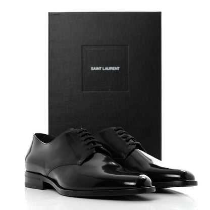 Saint Laurent Patent Calfskin Montaigne 25 Uniform 39.5 Black 9 of 9