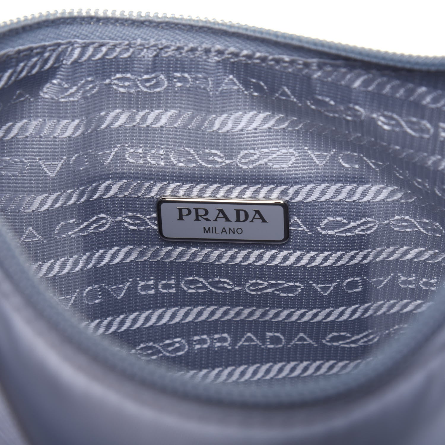Prada Tessuto Nylon Mini Re-Edition 2000 Bag Fiordaliso 6 of 14