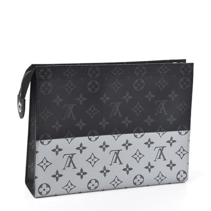Louis Vuitton Monogram Eclipse Split Pochette Voyage MM 2 of 8