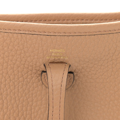 Hermes Taurillon Clemence Amazone Evelyne TPM Chai 6 of 11
