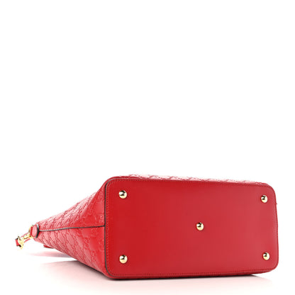Gucci Guccissima Linea A Foldover Tote Red 4 of 11