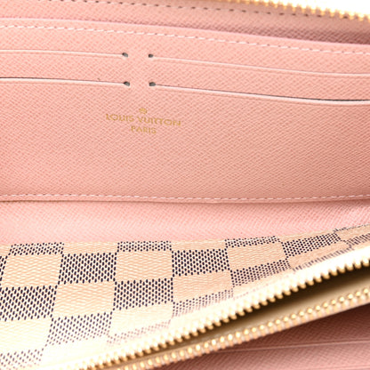 Louis Vuitton Damier Azur Clemence Wallet Rose Ballerine 7 of 12