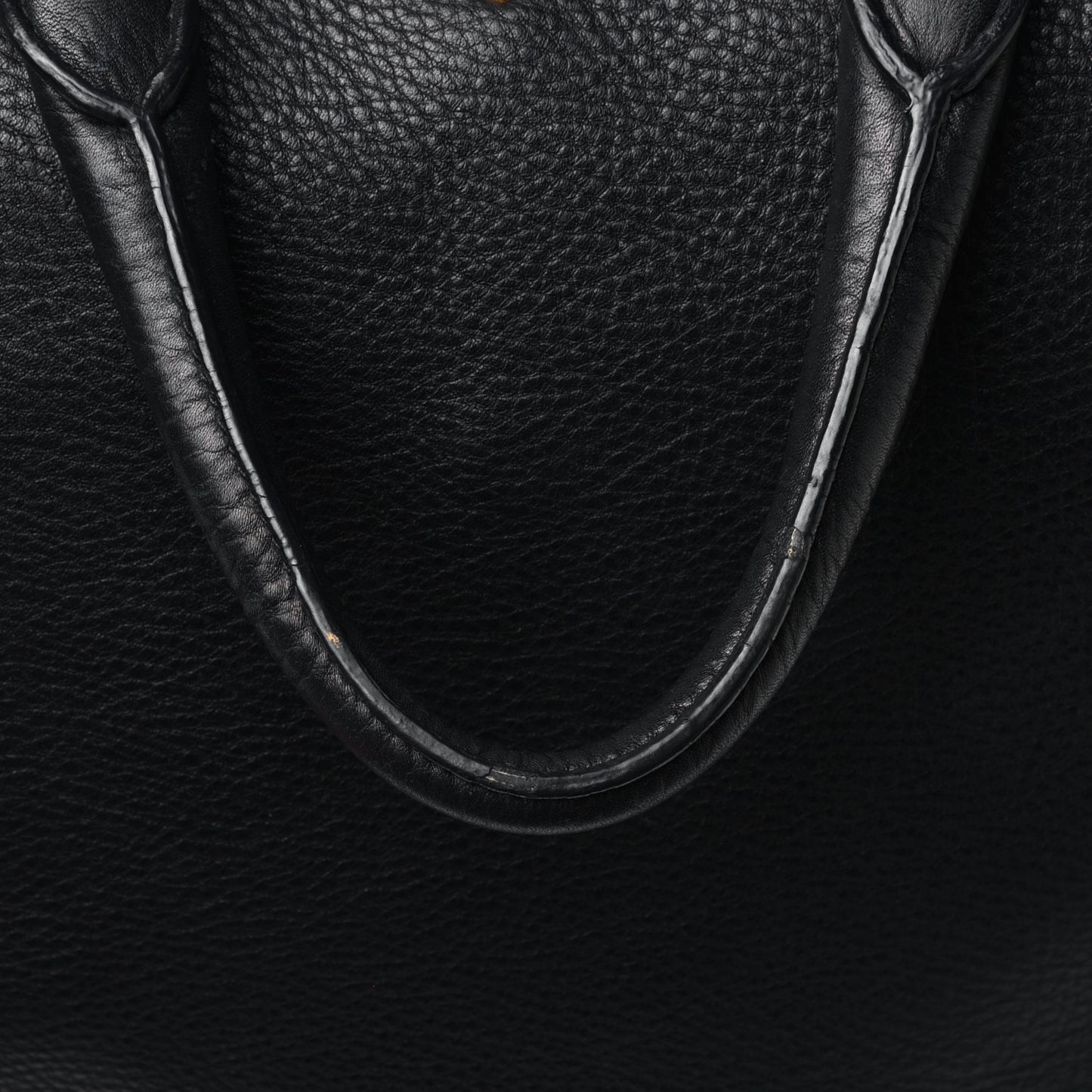 Vitello Daino Shopping Tote Black