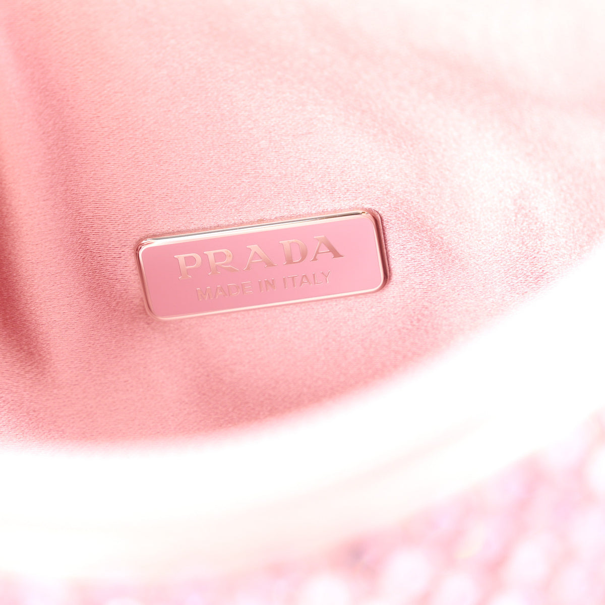 Prada Satin Crystal Mini Re-Edition 2000 Bag Alabastro 6 of 11
