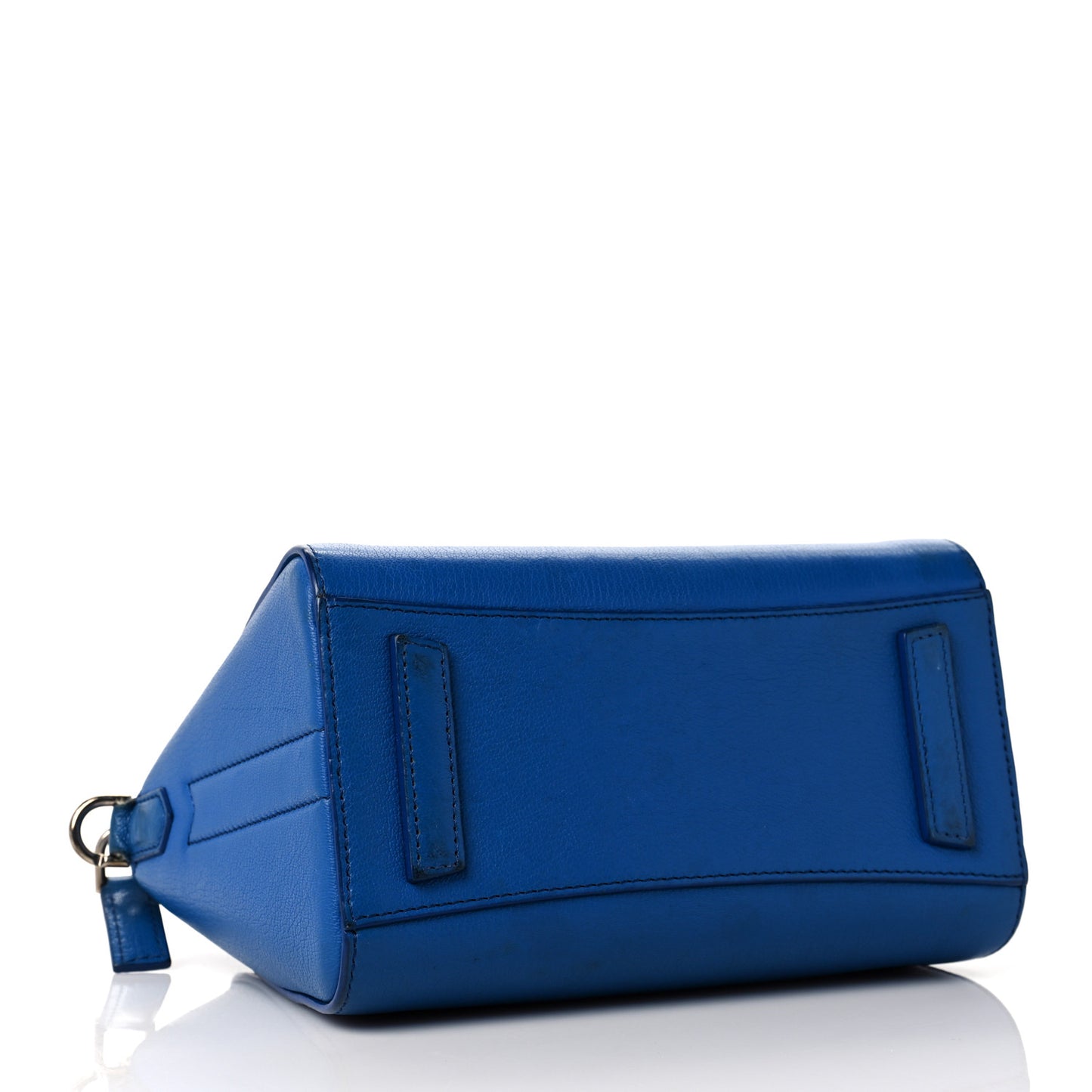 Sugar Goatskin Mini Antigona Indigo Blue