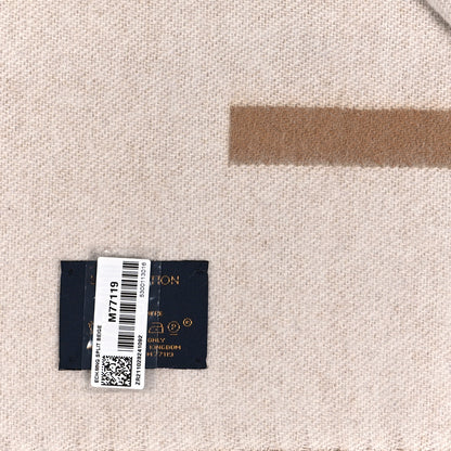 Louis Vuitton Cashmere Monogram Split Scarf Beige 3 of 4