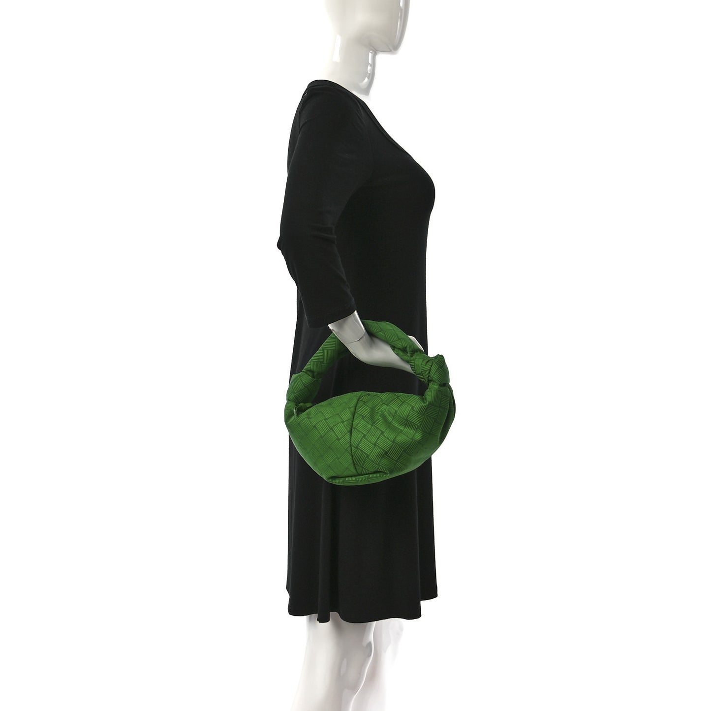 Jacquard Mini Double Knot Bag Green