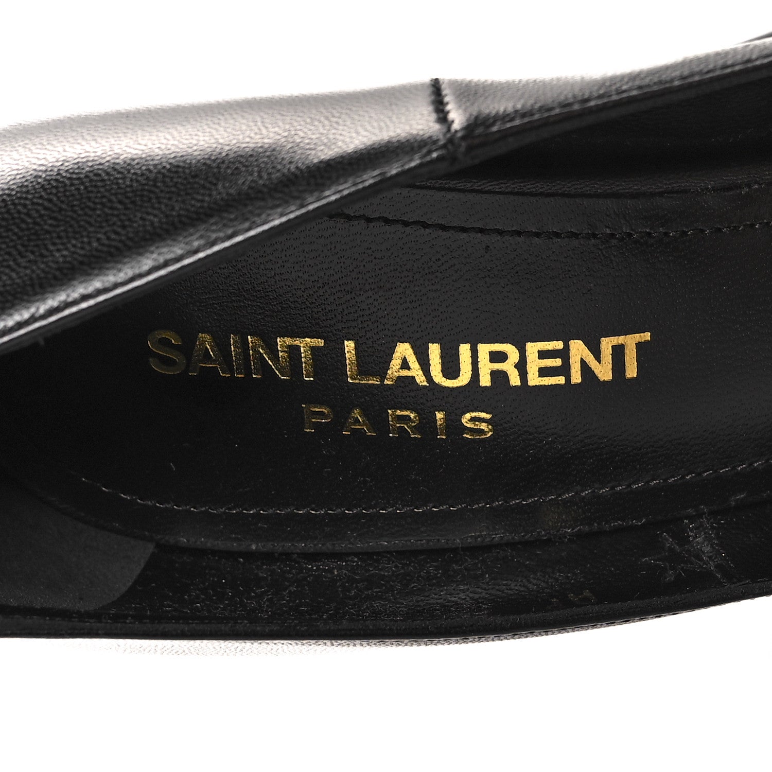 Saint Laurent Calfskin Tripon Tribute 105 Pumps 37.5 Black 9 of 9
