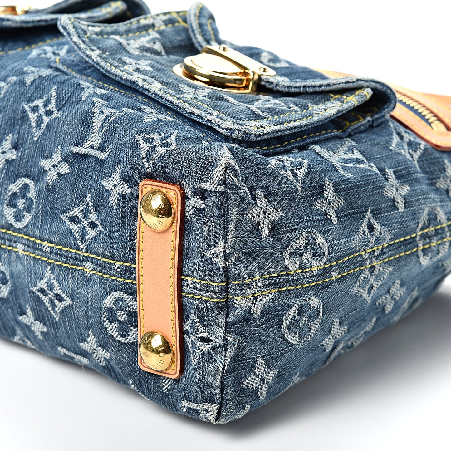 Monogram Denim Baggy PM Blue