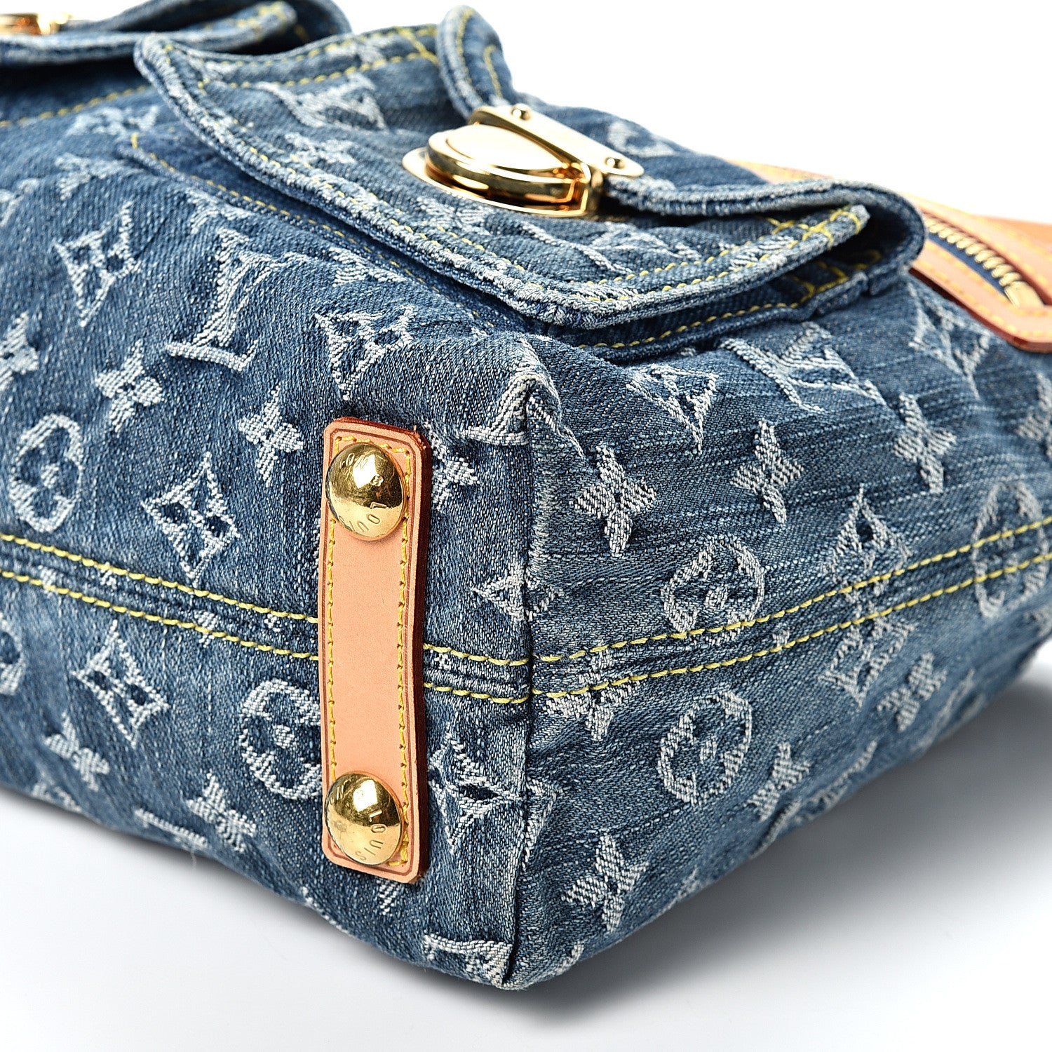 Louis Vuitton Monogram Denim Baggy PM Blue 8 of 8