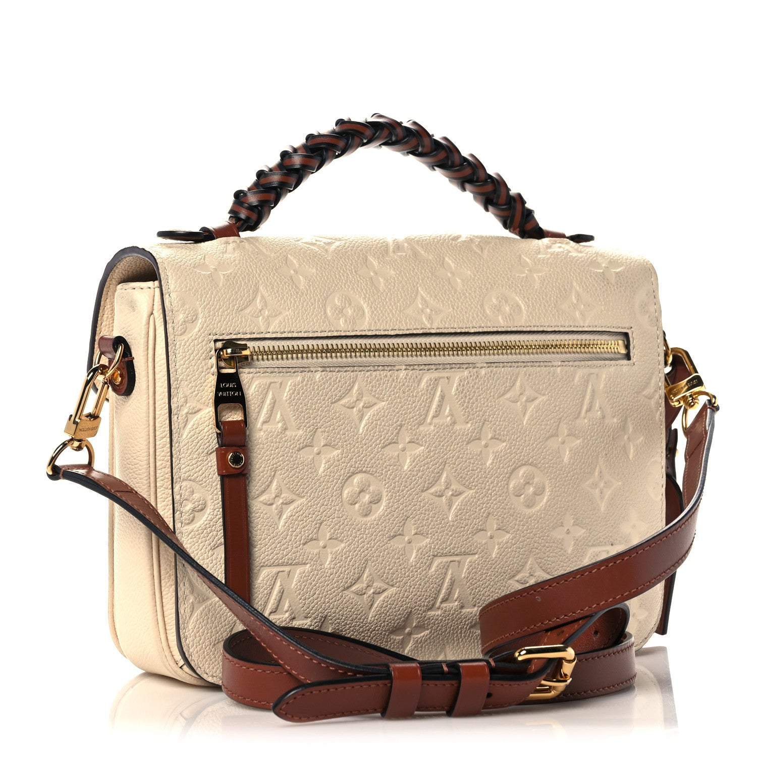 Louis Vuitton Empreinte Braided Pochette Metis Creme Beige Caramel 3 of 14