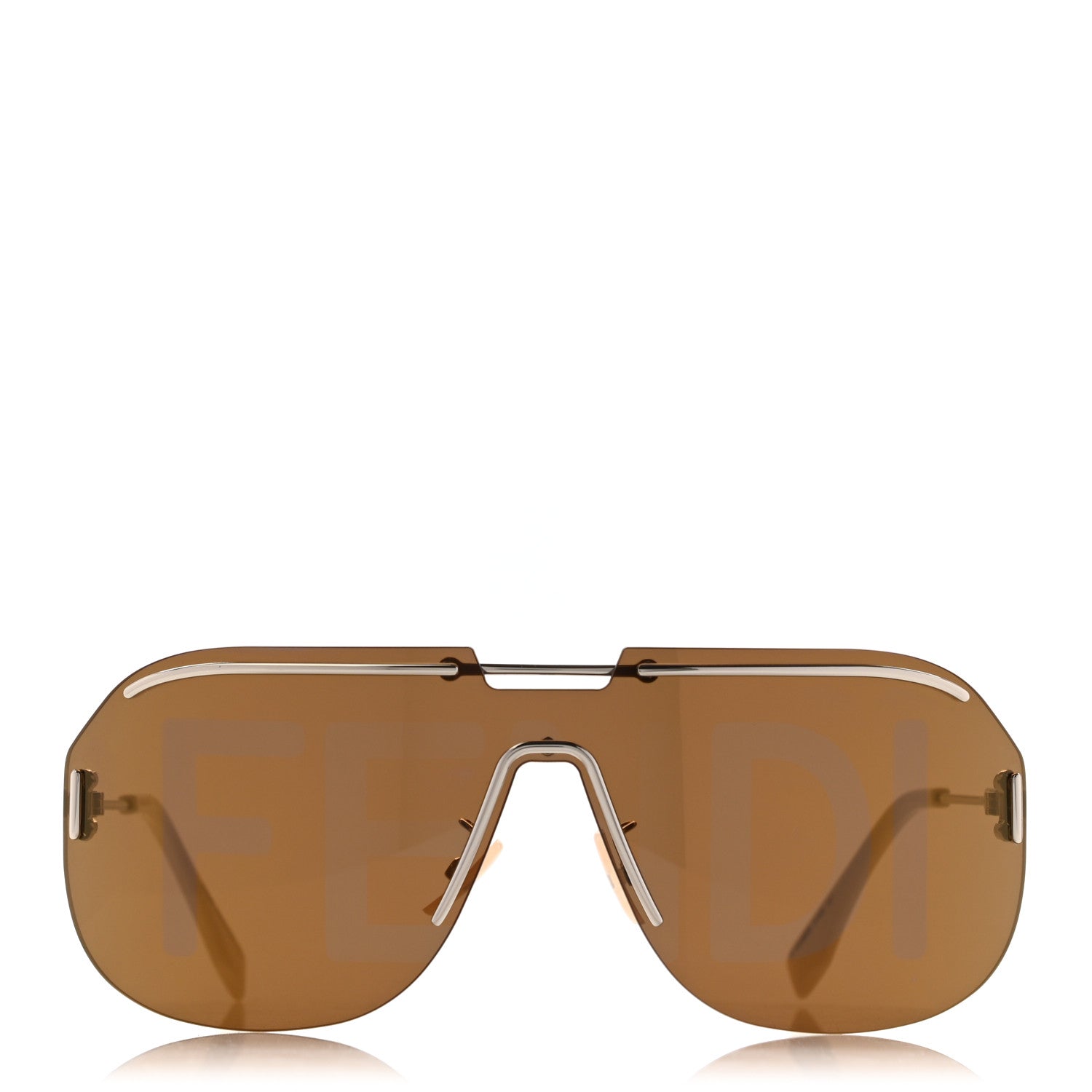 Fendi FF Shield Sunglasses FF M0098/S Brown 2 of 7