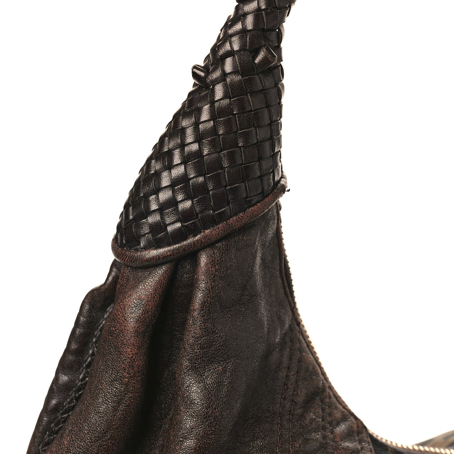 Fendi Zucca Nappa Nuvolata Vitello Tortuga Large Spy Hobo Tobacco Moro 12 of 13