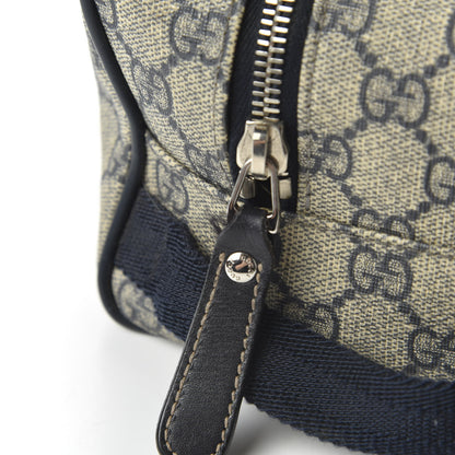 Gucci GG Supreme Monogram Toiletry Case Navy 11 of 12