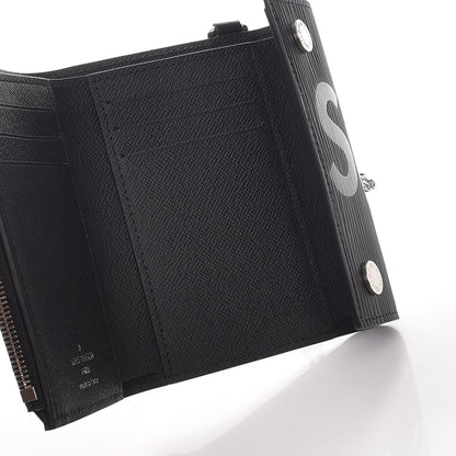 Louis Vuitton X SUPREME Epi Chain Wallet Black 7 of 10