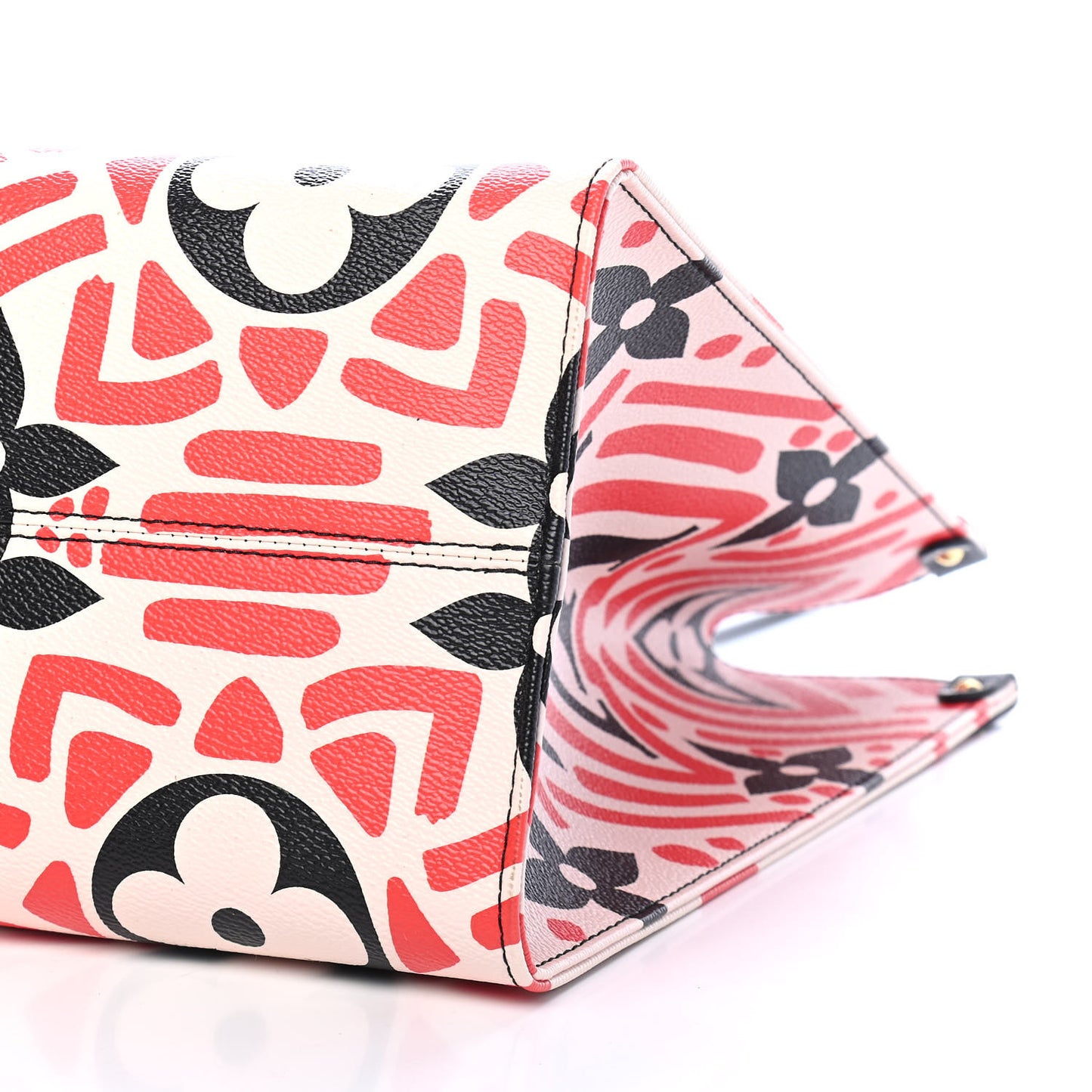 Monogram Giant Crafty Onthego GM Creme Rouge Black
