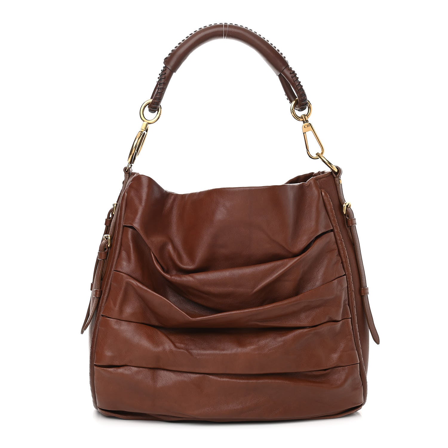 Christian Dior Lambskin Medium Libertine Hobo Brown 1 of 11