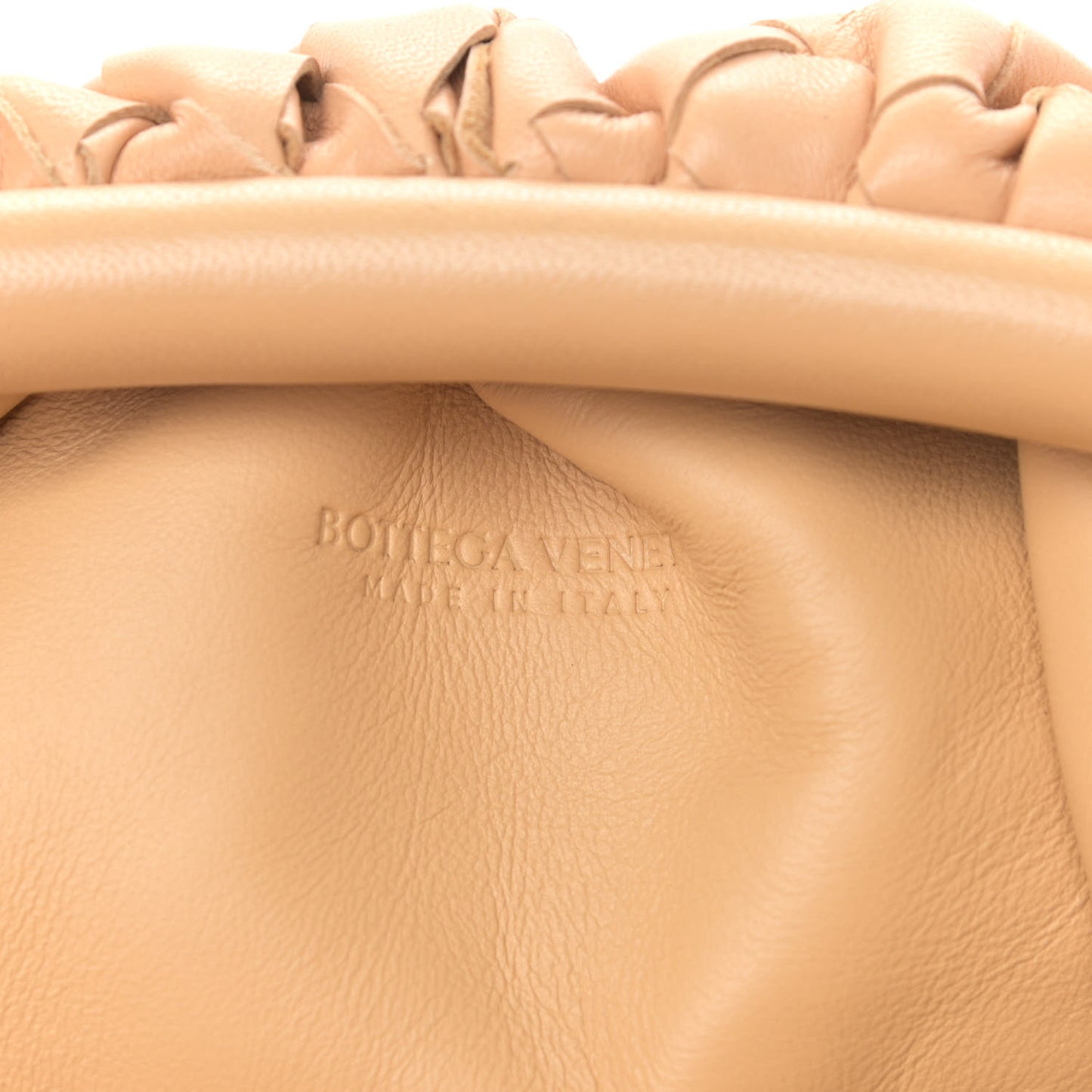 Nappa Intrecciato The Mini Pouch Almond